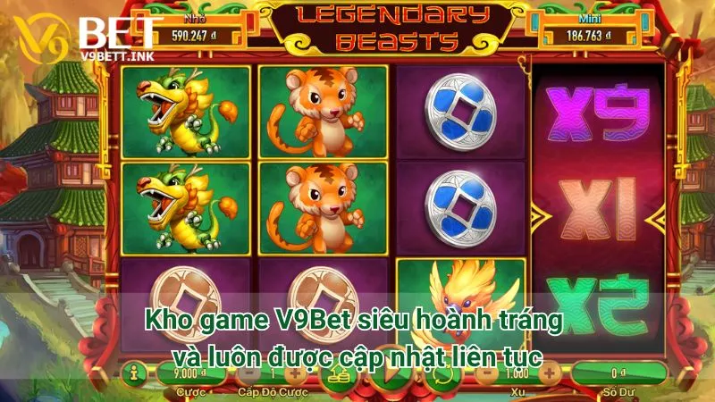 Kho game V9Bet siêu hoành tráng và luôn được cập nhật liên tục