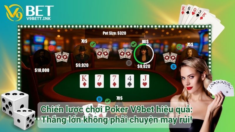Chiến lược chơi Poker V9bet hiệu quả: Thắng lớn không phải chuyện may rủi!
