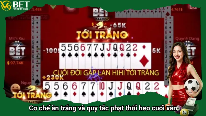 Cơ chế ăn trắng và quy tắc phạt thối heo cuối ván