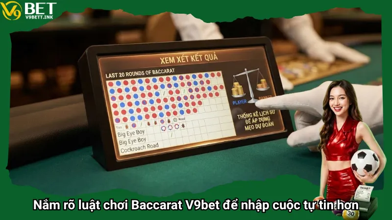 Nắm rõ luật chơi Baccarat V9bet để nhập cuộc tự tin hơn